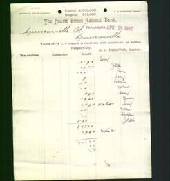 Bank Letterhead - Fourth Street National Bank