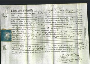 Deed by Married Women - Emma Moore and Fanny Cuffling-Original Ancestry