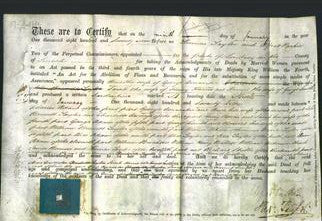 Deed by Married Women - Anne Doncaster, Charlotte Taylor, Sarah Harris and Harriet Smith-Original Ancestry
