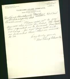 Letterhead - VanCamp Glass Company