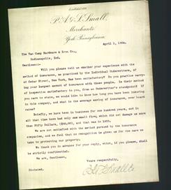 Letterhead - P.A. & S. Small