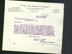 Letterhead - At New York Reciprocal Underwriters