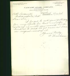 Letterhead - VanCamp Glass Company