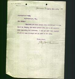 Business Letterhead - W. H. Patterson