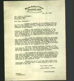 Letterhead - Block, Fetter & Trost