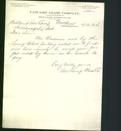 Letterhead - VanCamp Glass Company