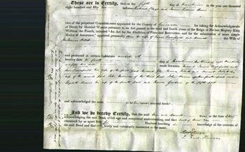 Deed by Married Women - Ann Crossfield and Harriett Pellett-Original Ancestry