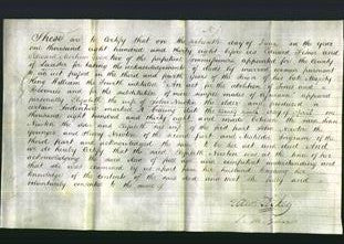 Deed by Married Women - Elizabeth Newton-Original Ancestry