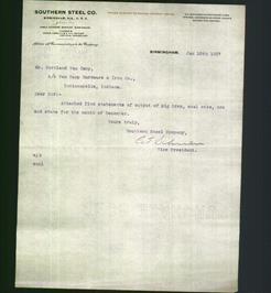 Letterhead - Southern Steel Co.