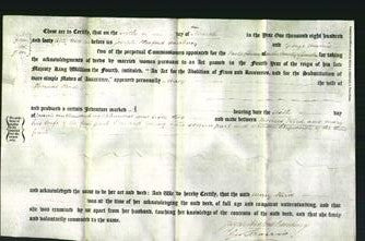Deed by Married Women - Mary Hird-Original Ancestry