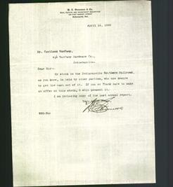 Letterhead - W.E. Stevenson & Co.