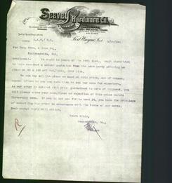Letterhead - Seavey Hardware Co.