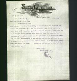 Letterhead - Seavey Hardware Co.