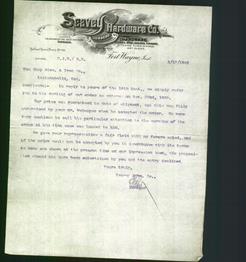 Letterhead - Seavey Hardware Co.