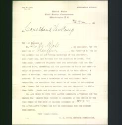 Letterhead - United States Civil Service Commission