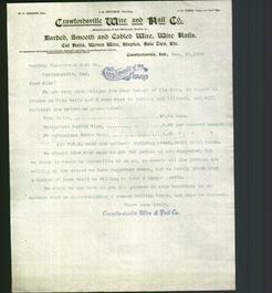 Letterhead - Crawfordsville Wire and Nail Co.