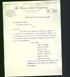Letterhead - The Union Trust Company