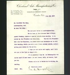 Letterhead - Cleveland Axle Manufacturing Co.