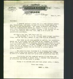 Letterhead - Henry A. Cole