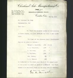 Letterhead - Cleveland Axle Manufacturing Co.