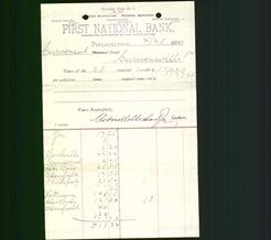 Bank Letterhead - First National Bank