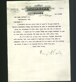 Letterhead - Henry A. Cole