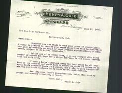 Letterhead - Henry A. Cole