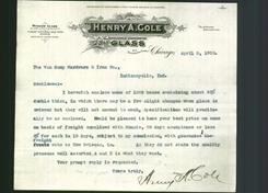 Letterhead - Henry A. Cole