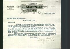 Letterhead - Henry A. Cole