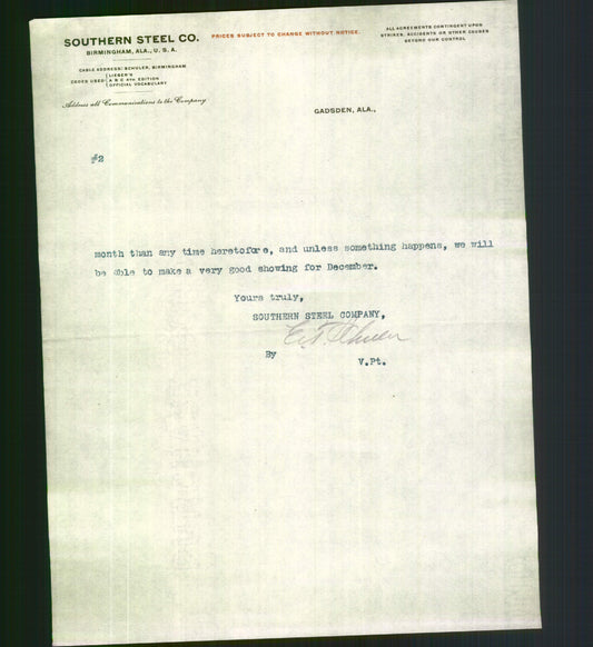 Letterhead - Southern Steel Co.
