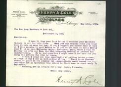 Letterhead - Henry A. Cole