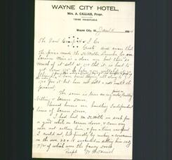 Letterhead - Wayne City Hotel