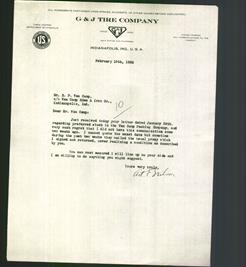 Letterhead - G & J Tire Company