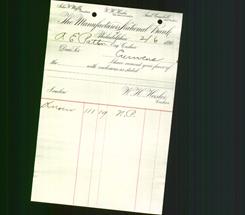 Bank Letterhead - Manufacturers National Bank