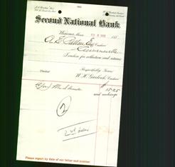 Bank Letterhead - Second National Bank