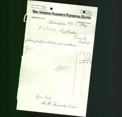 Bank Letterhead - Spring Garden National Bank