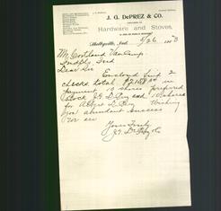 Letterhead - J.G. DePrez Co