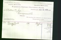 Bank Letterhead - Farmers Deposit National Bank