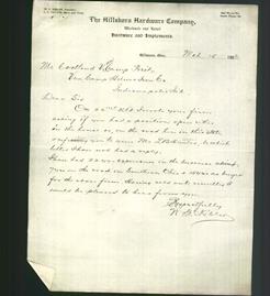 Letterhead - The Hillsboro Hardware Company