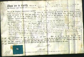 Deed by Married Women - Elizabeth Harrison and Charlotte Nixon-Original Ancestry