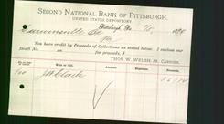 Bank Letterhead - Second National Bank of Pittsburgh