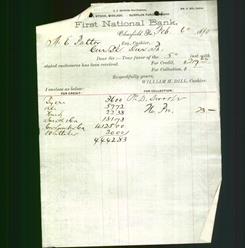 Bank Letterhead - First National Bank