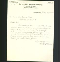 Letterhead - The Hillsboro Hardware Company