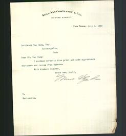 Letterhead - Kean, Van Cortlandt & Co.