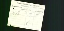 Bank Letterhead - First National Bank