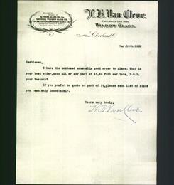 Letterhead - H.B. Van Cleve
