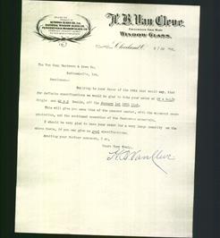 Letterhead - H.B. Van Cleve