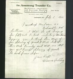 Letterhead - The Armstrong Transfer Co.