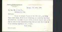 Letterhead - American Tin Plate Company