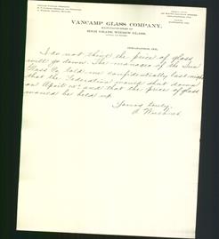 Letterhead - VanCamp Glass Company